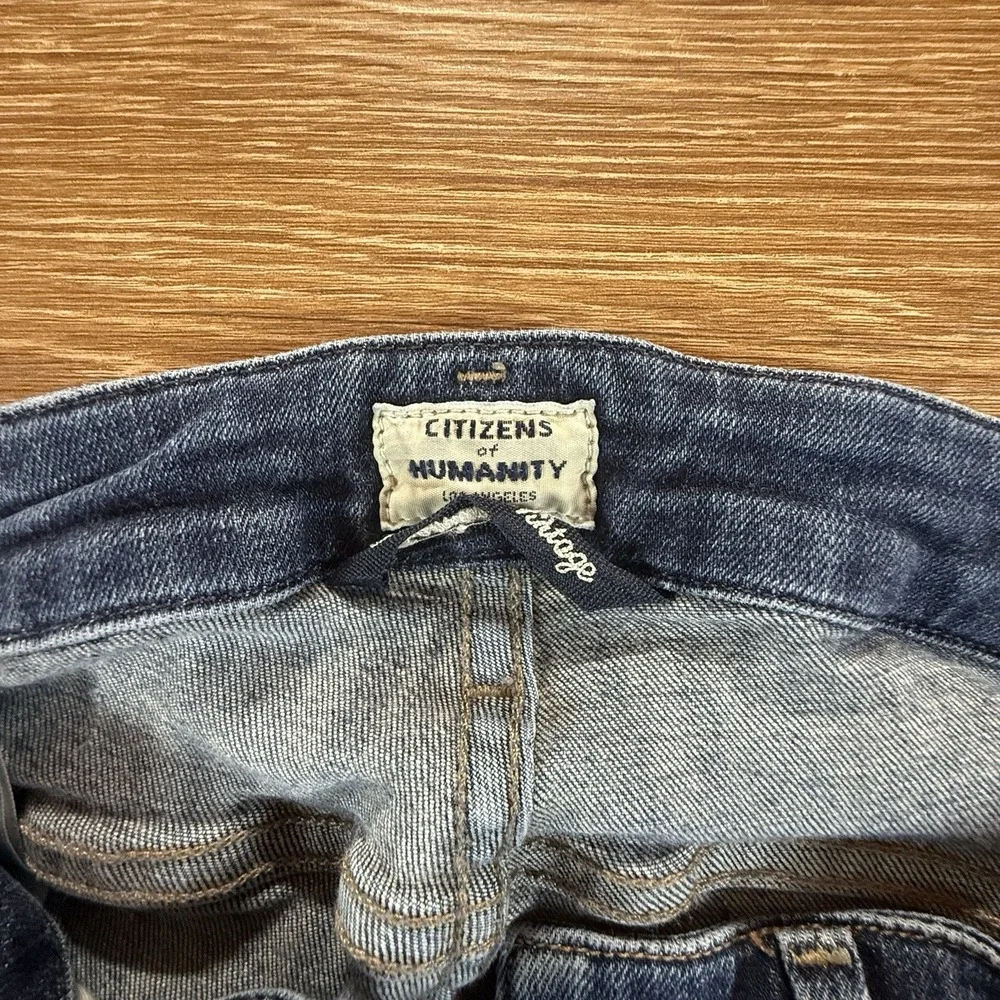 Citizens of Humanity Racer Low Rise Skinny Premium Jeans Women's 25 Blue Stretch